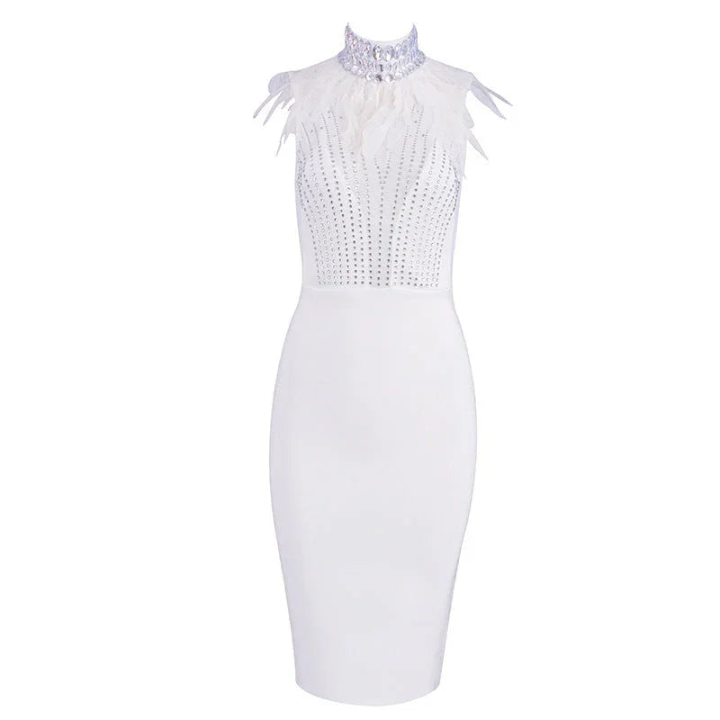 Bandage beads evening dress - VAleG
