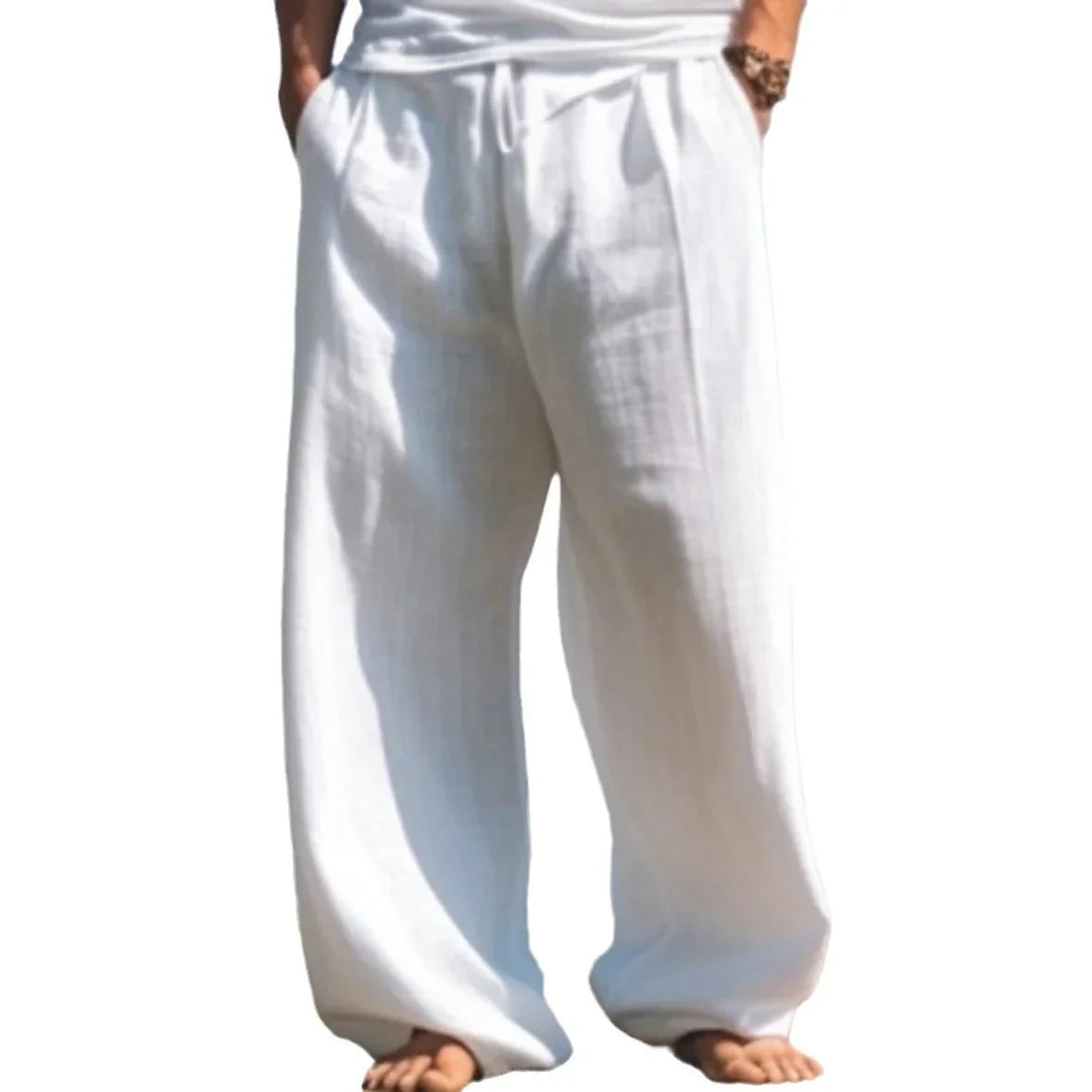 Outdoor Casual Pants Beach Solid Color Straight - VAleG