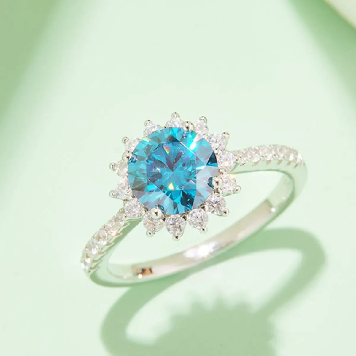 2 Carat Moissanite 925 Sterling Silver Ring - VAleG