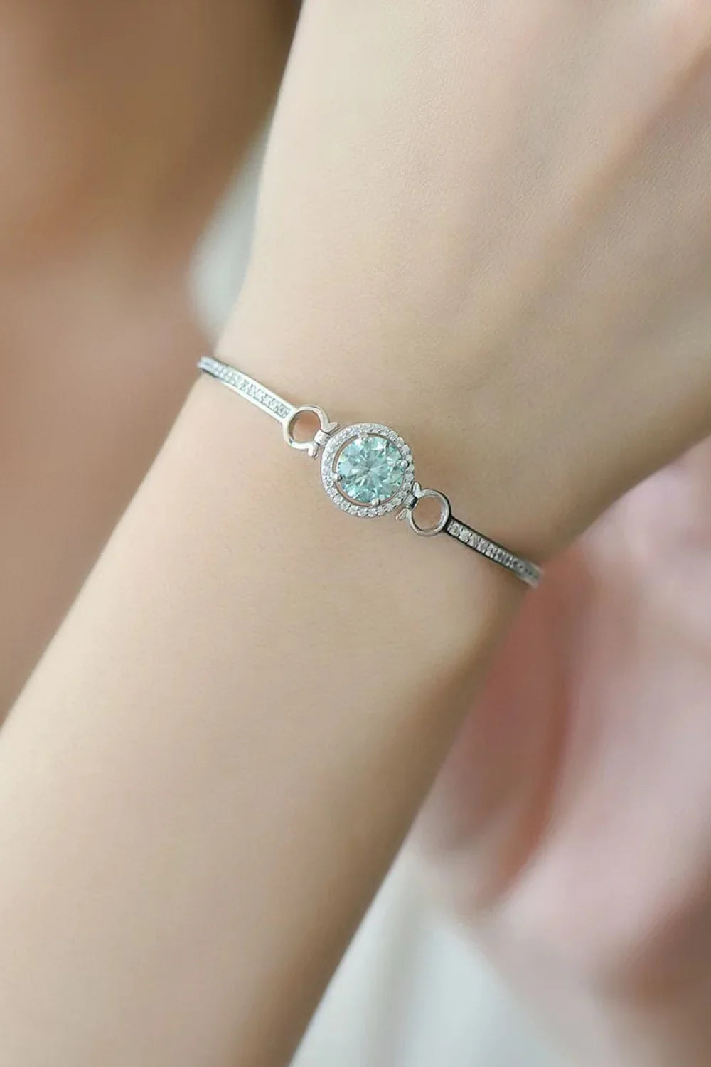 2 Carat Moissanite Platinum-Plated Bracelet - VAleG
