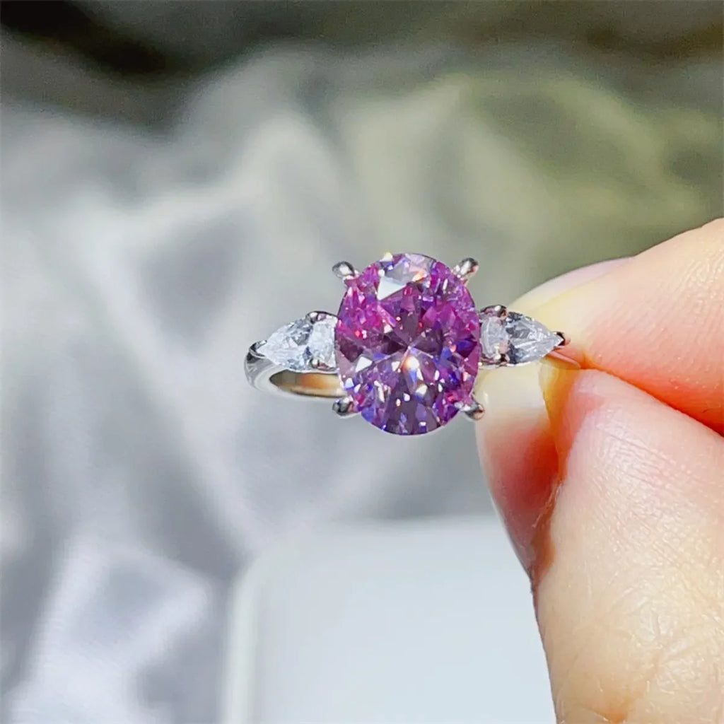 3 Carat Moissanite 925 Sterling Silver Ring - VAleG
