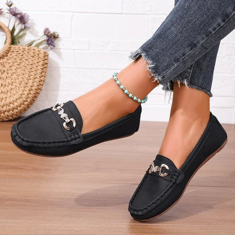 New Spring And Autumn Flat Bottom Slip-on Versatile Soft Bottom Comfortable Shallow Mouth Pumps - VAleG