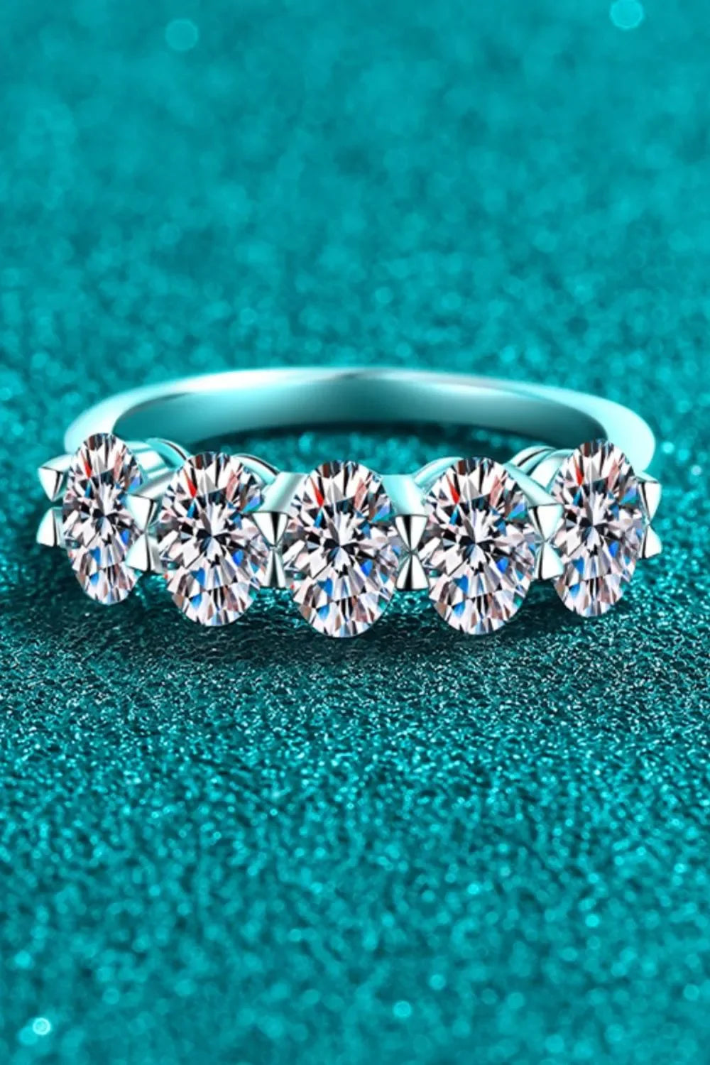 2.5 Carat Moissanite 925 Sterling Silver Ring - VAleG