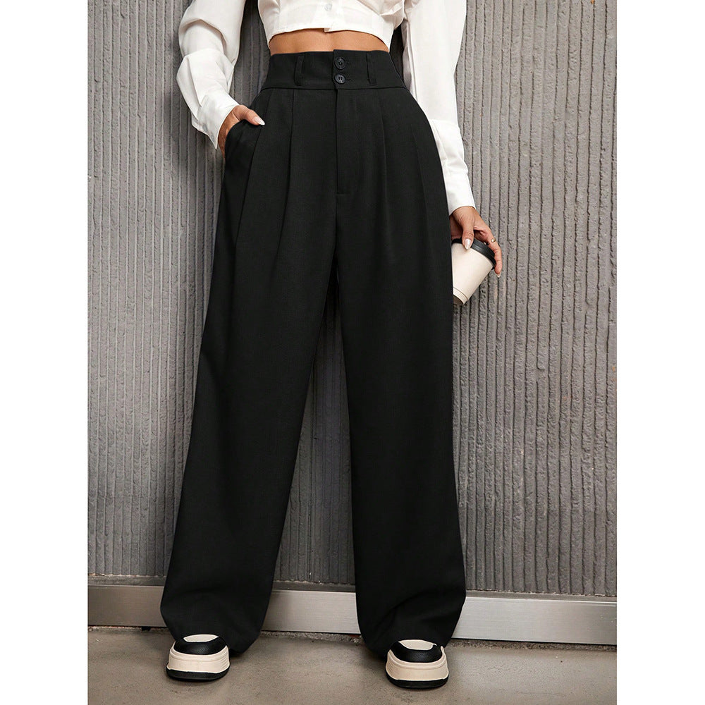 Pantaloni di alta qualità a vita alta