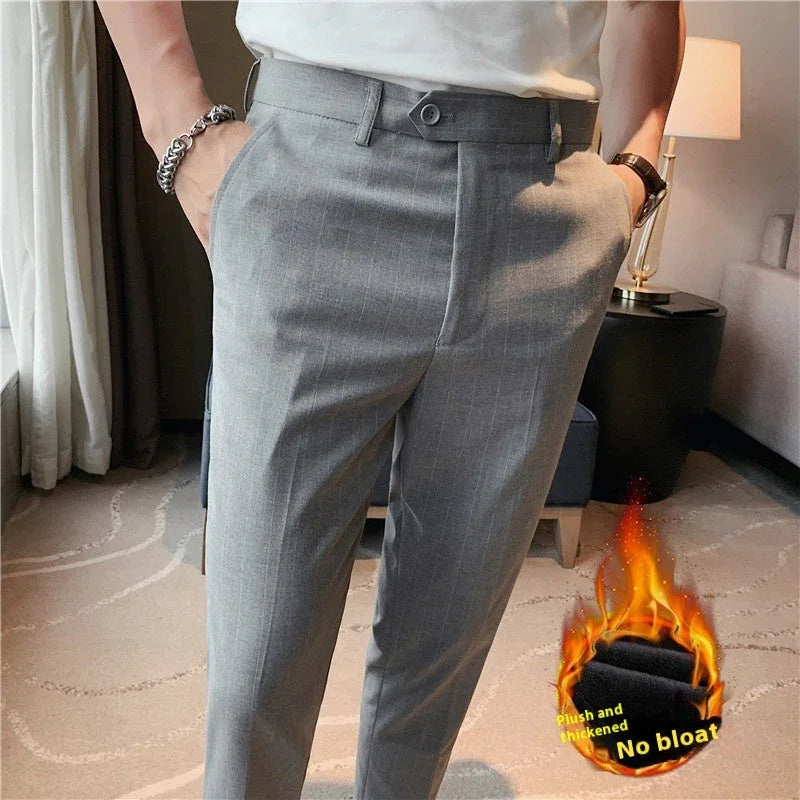 Thin Men's Slim Fit Suit Pants Fashion - VAleG