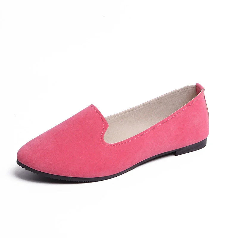Spring And Autumn Women's New Candy Color Work Flat Shoes - VAleG