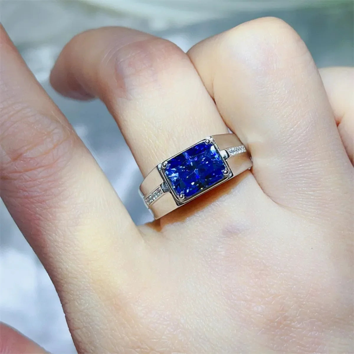 2 Carat Moissanite 925 Sterling Silver Ring - VAleG