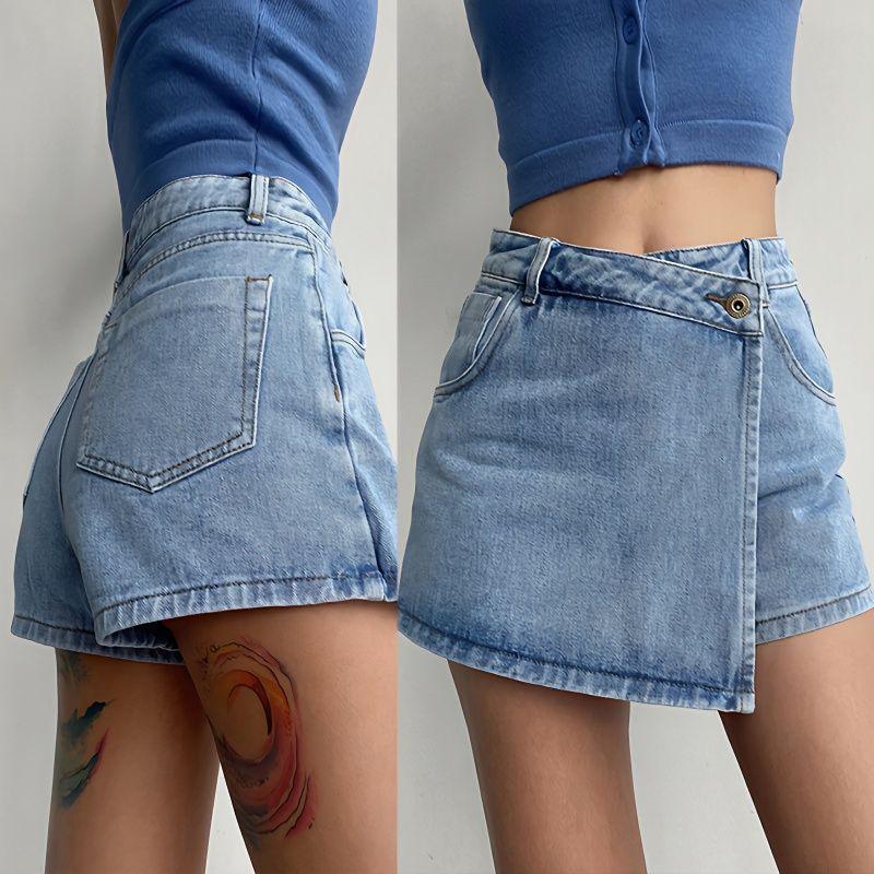 Anti-exposure Irregular Denim Skirt - VAleG