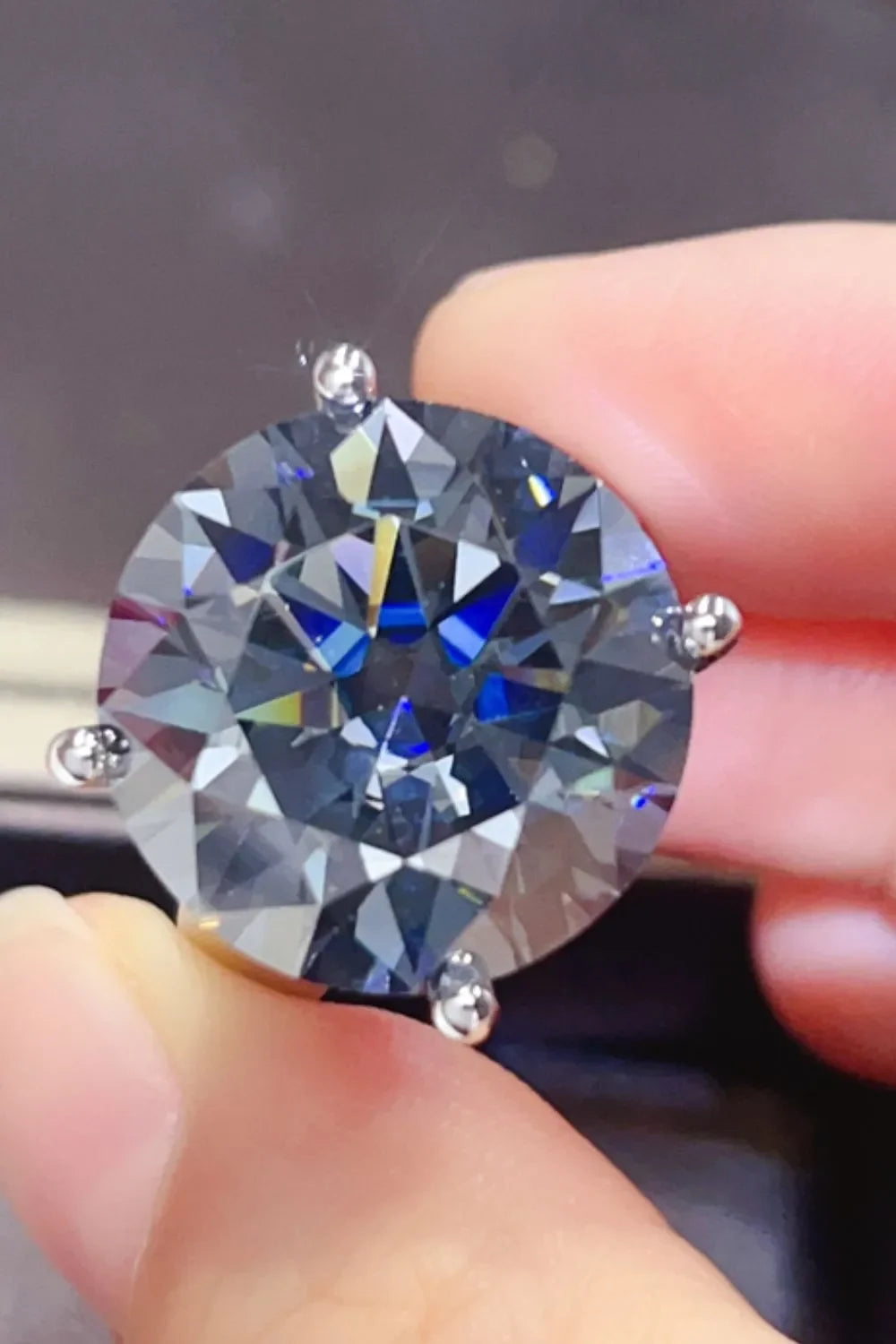 20 Carat Moissanite 925 Sterling Silver Ring - VAleG