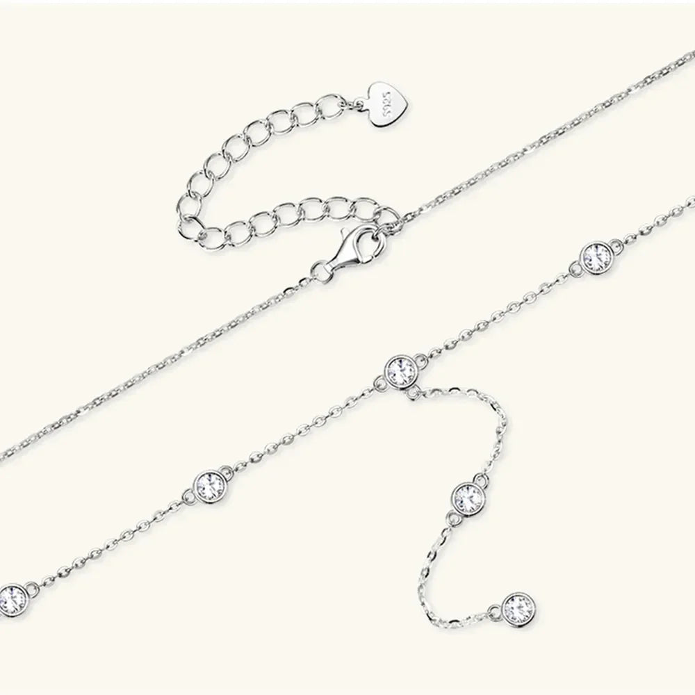 1.1 Carat Moissanite 925 Sterling Silver Necklace - VAleG