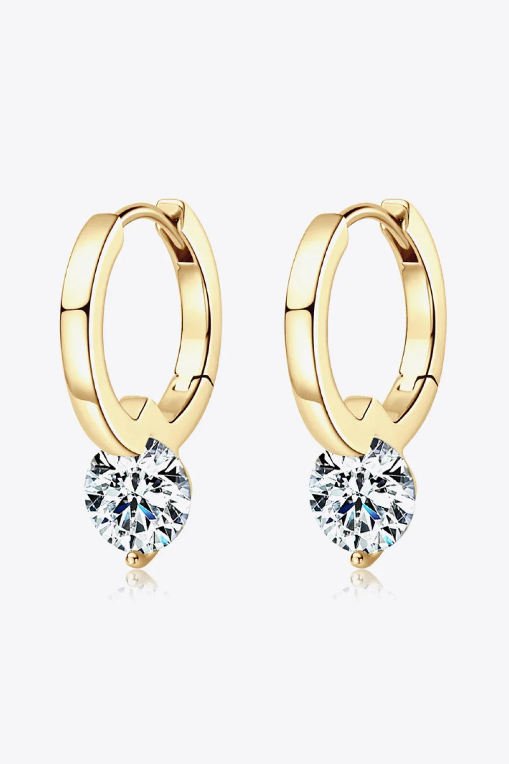 2 Carat Moissanite 925 Sterling Silver Drop Earrings - VAleG