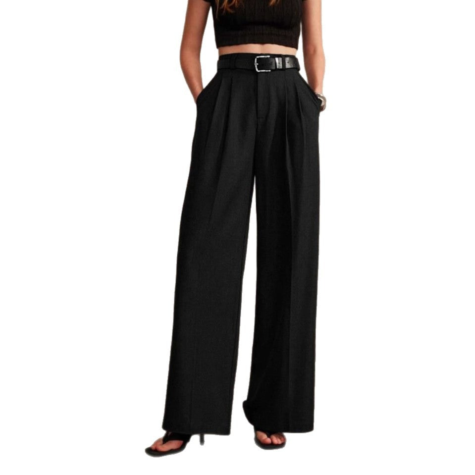 Pantaloni a gamba larga dritti