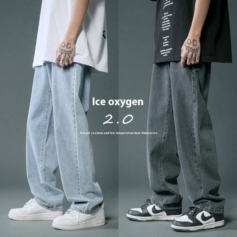 Loose Straight Summer Thin Jeans For Men - VAleG