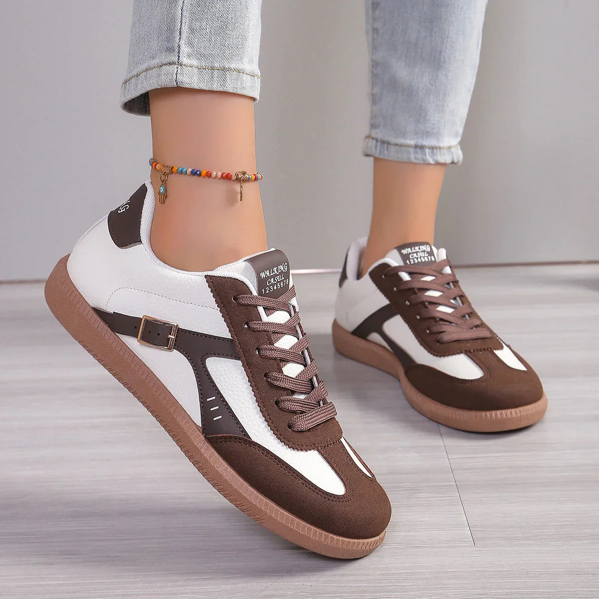 Women's Shoes Plus Size German Training Shoes Classic Round Toe - VAleG