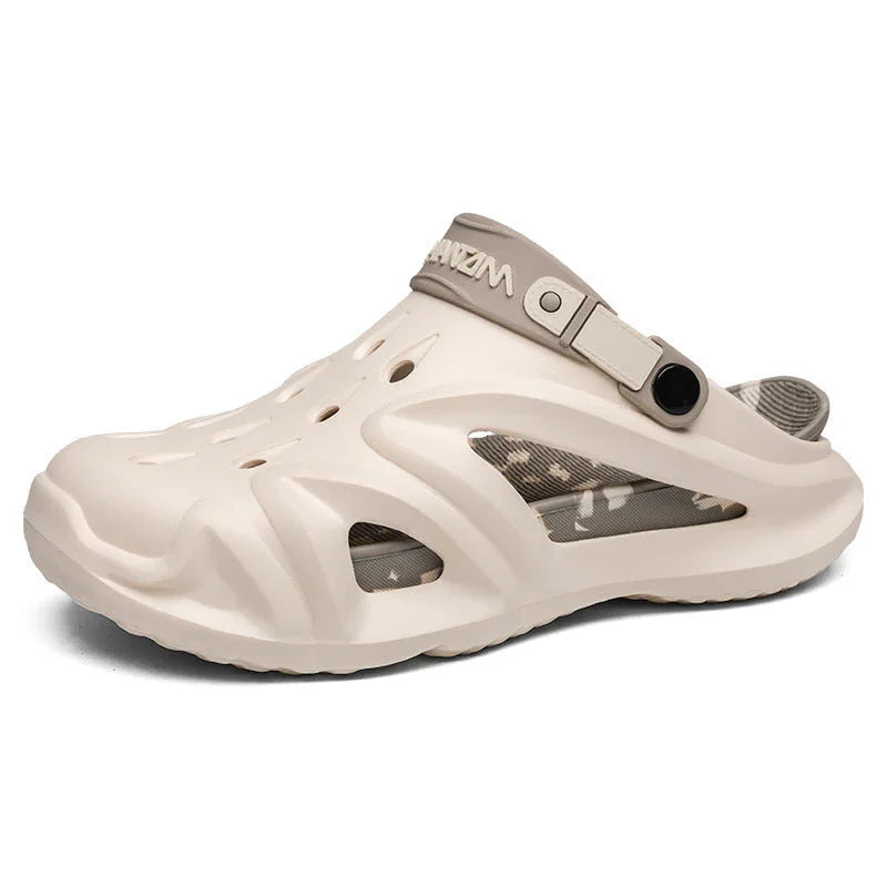 Men's Summer Platform Driving Non-slip Wear-resistant Outdoor Beach Closed Toe Coros Sandals - VAleG