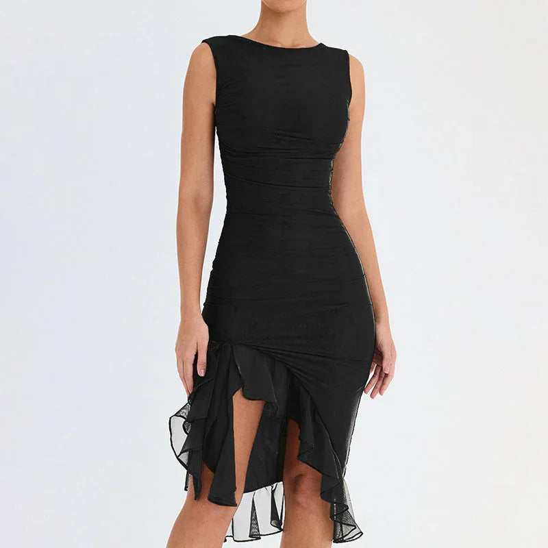 Summer Slim Skinny Sleeveless Dress For Women Fashion Party Club Dresses - VAleG