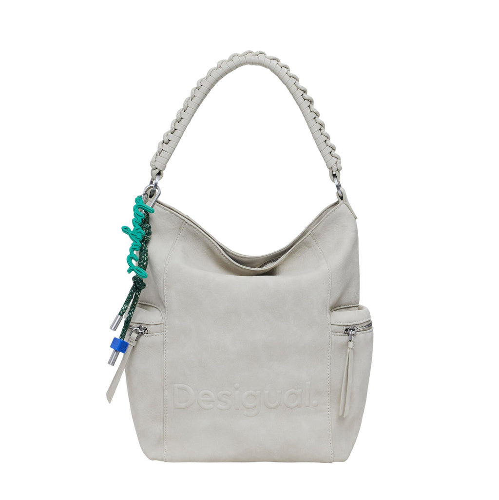 DESIGUAL Zaino Donna Beige Half Logo Africa con Stampa