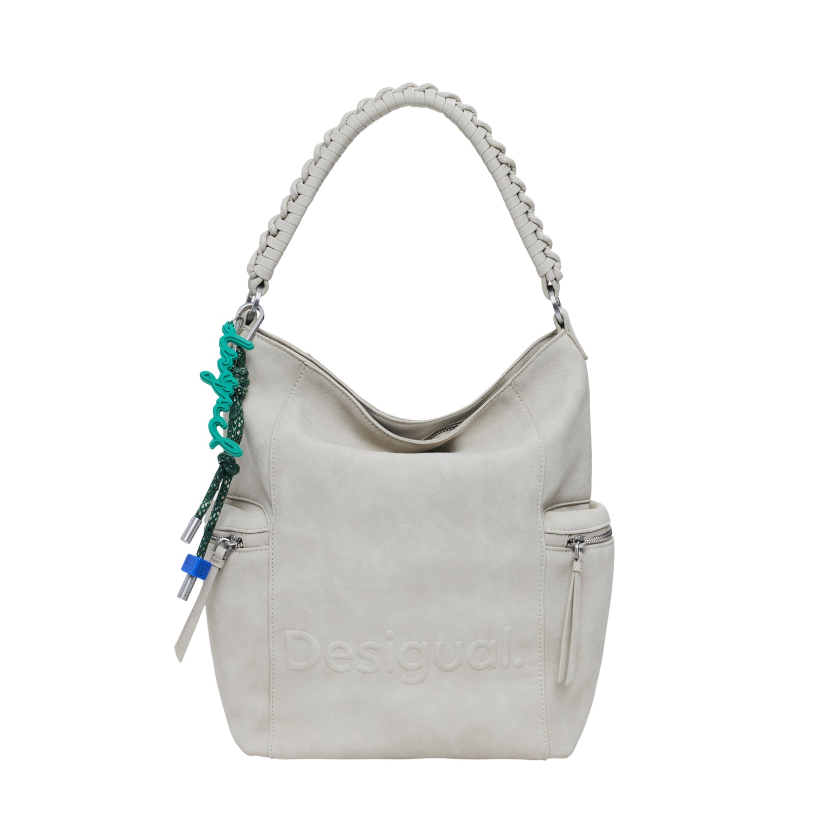 DESIGUAL Zaino Donna Beige Half Logo Africa con Stampa