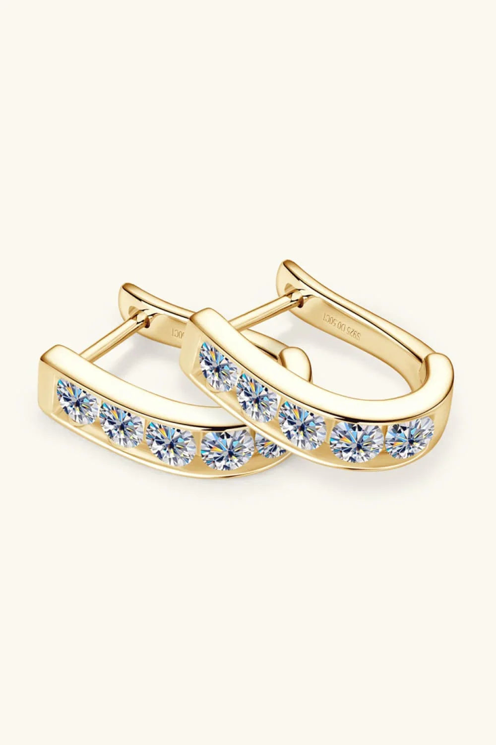 1 Carat Moissanite 925 Sterling Silver Earrings - VAleG