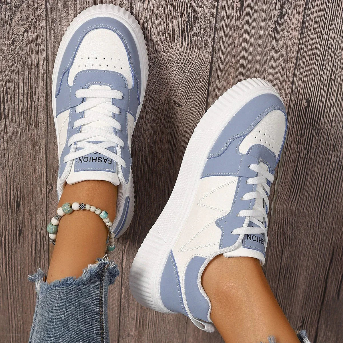 Thick Bottom Lightweight Student Casual Sports Skate Shoes - VAleG