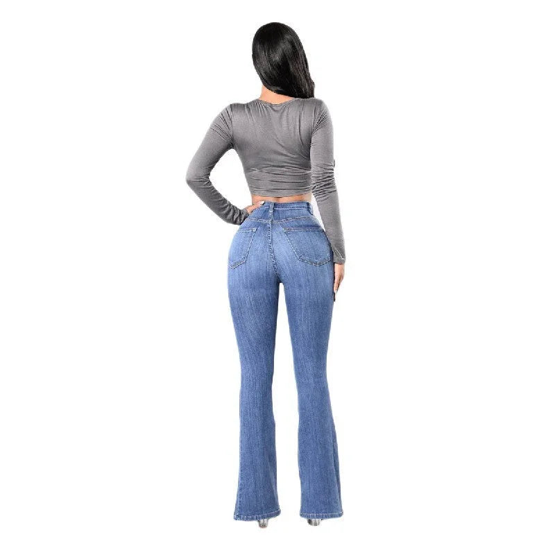 New high waist stretch jeans - VAleG