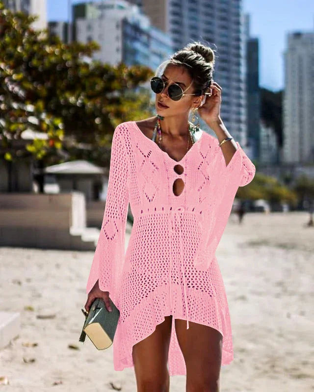 .Bikini Women Swimsuit Cover-up Beach Bathing Beach Dress - VAleG