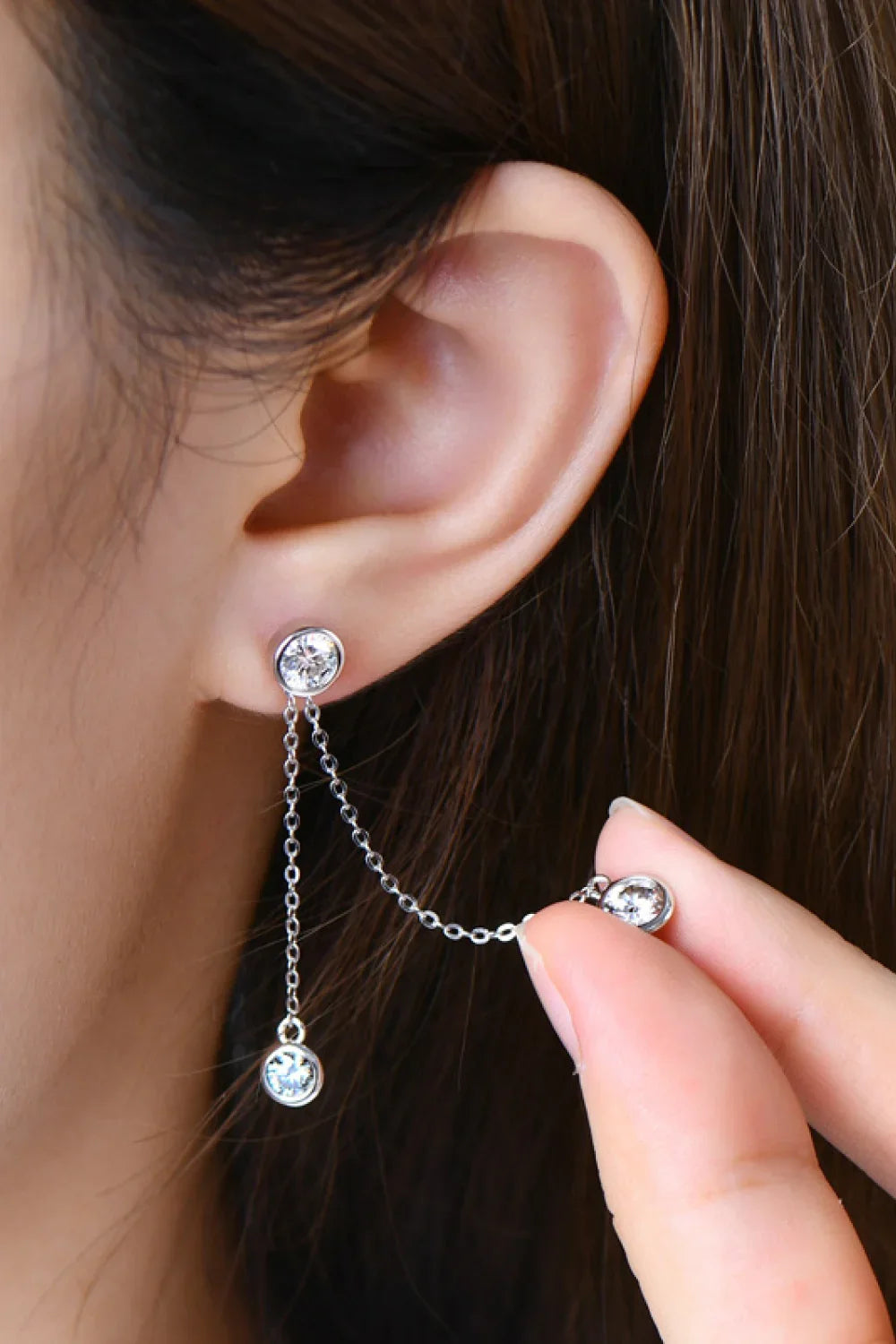 2.6 Carat Moissanite 925 Sterling Silver Earrings - VAleG