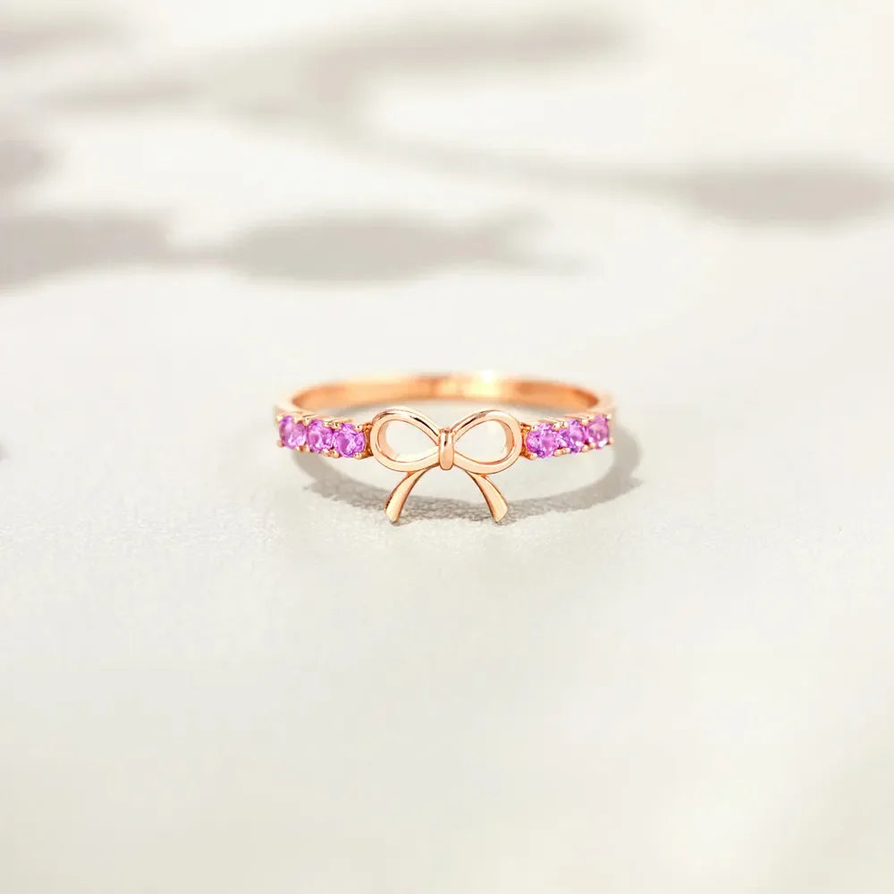925 Sterling Silver Bow Ring - VAleG