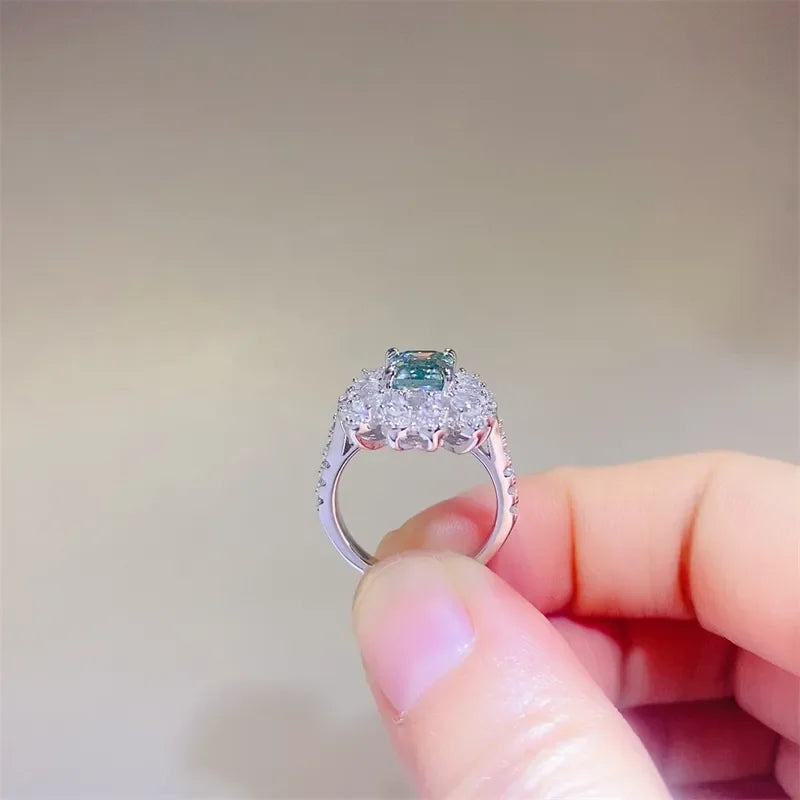 1 Carat Moissanite 925 Sterling Silver Ring - VAleG