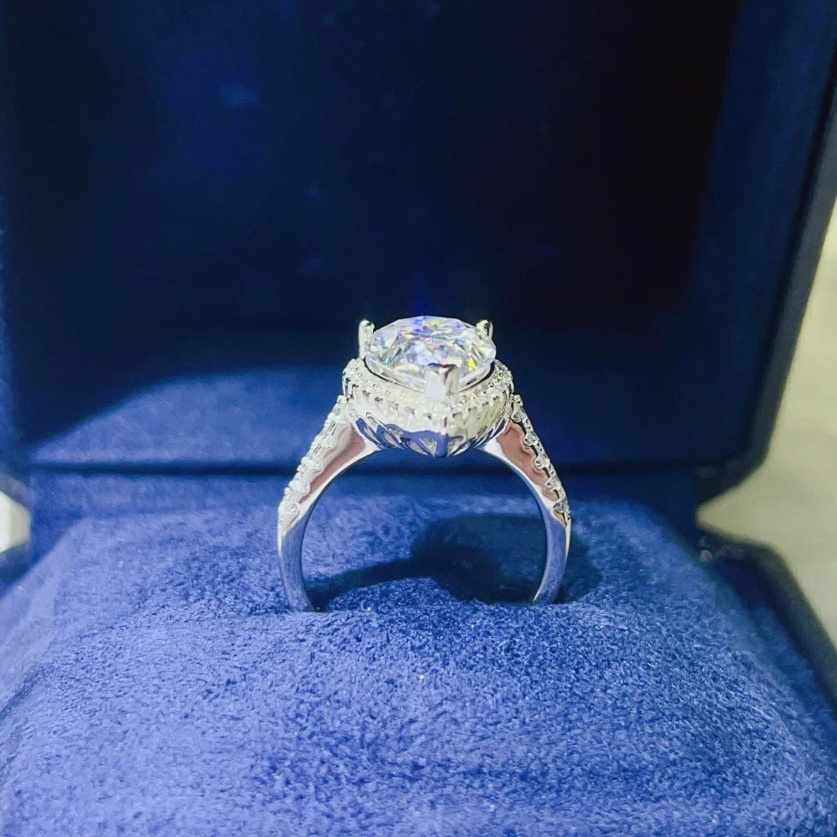 2 Carat Moissanite 925 Sterling Silver Ring - VAleG