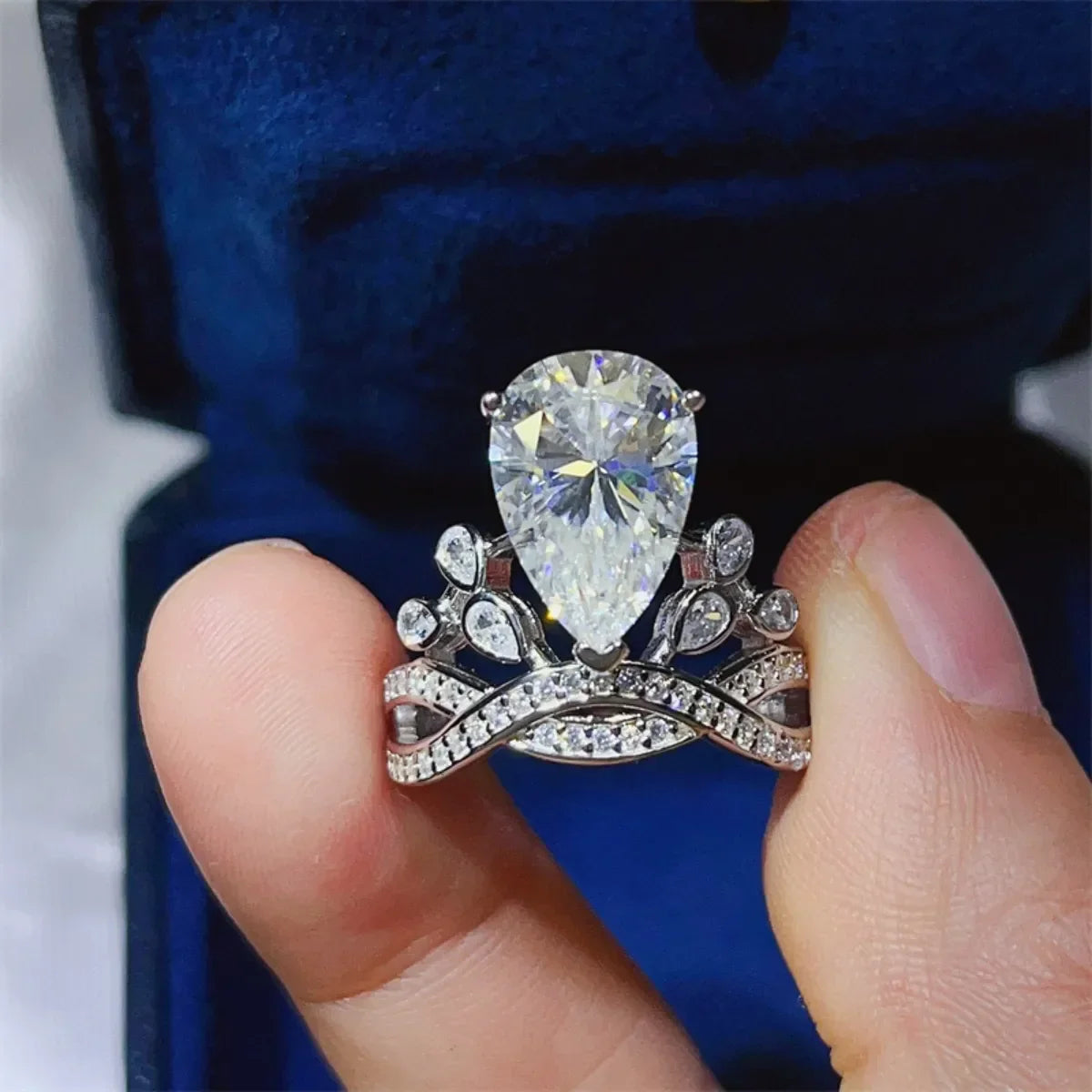 5 Carat Moissanite 925 Sterling Silver Ring - VAleG