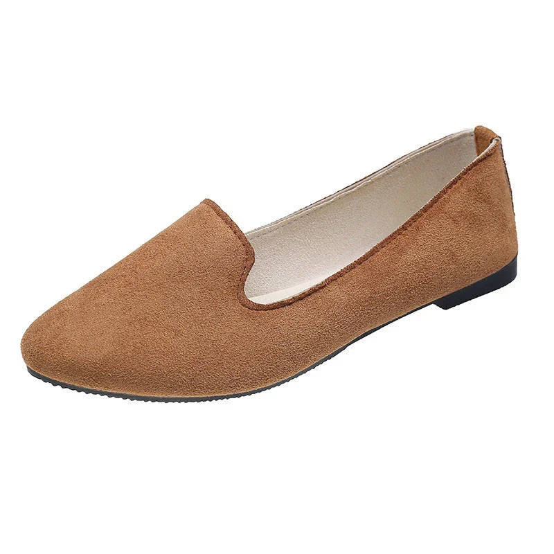 Spring And Autumn Women's New Candy Color Work Flat Shoes - VAleG
