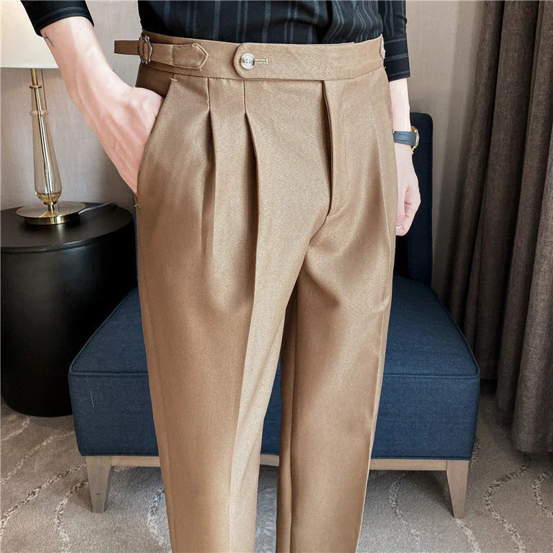Thin Draping Belt Casual Pants Trendy Men's Suit Pants - VAleG