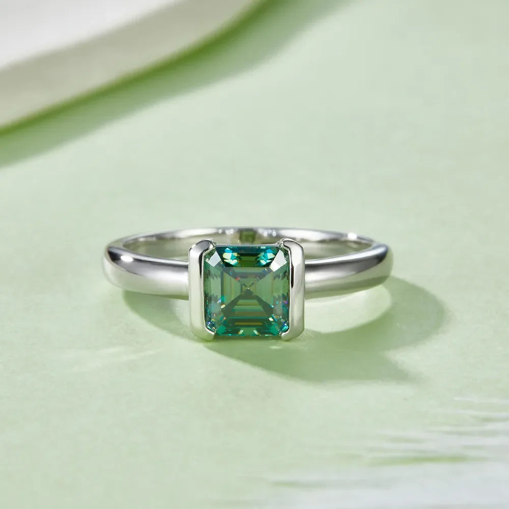 1 Carat Moissanite 925 Sterling Silver Ring - VAleG