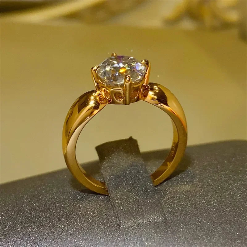 2 Carat Moissanite 925 Sterling Silver Ring - VAleG