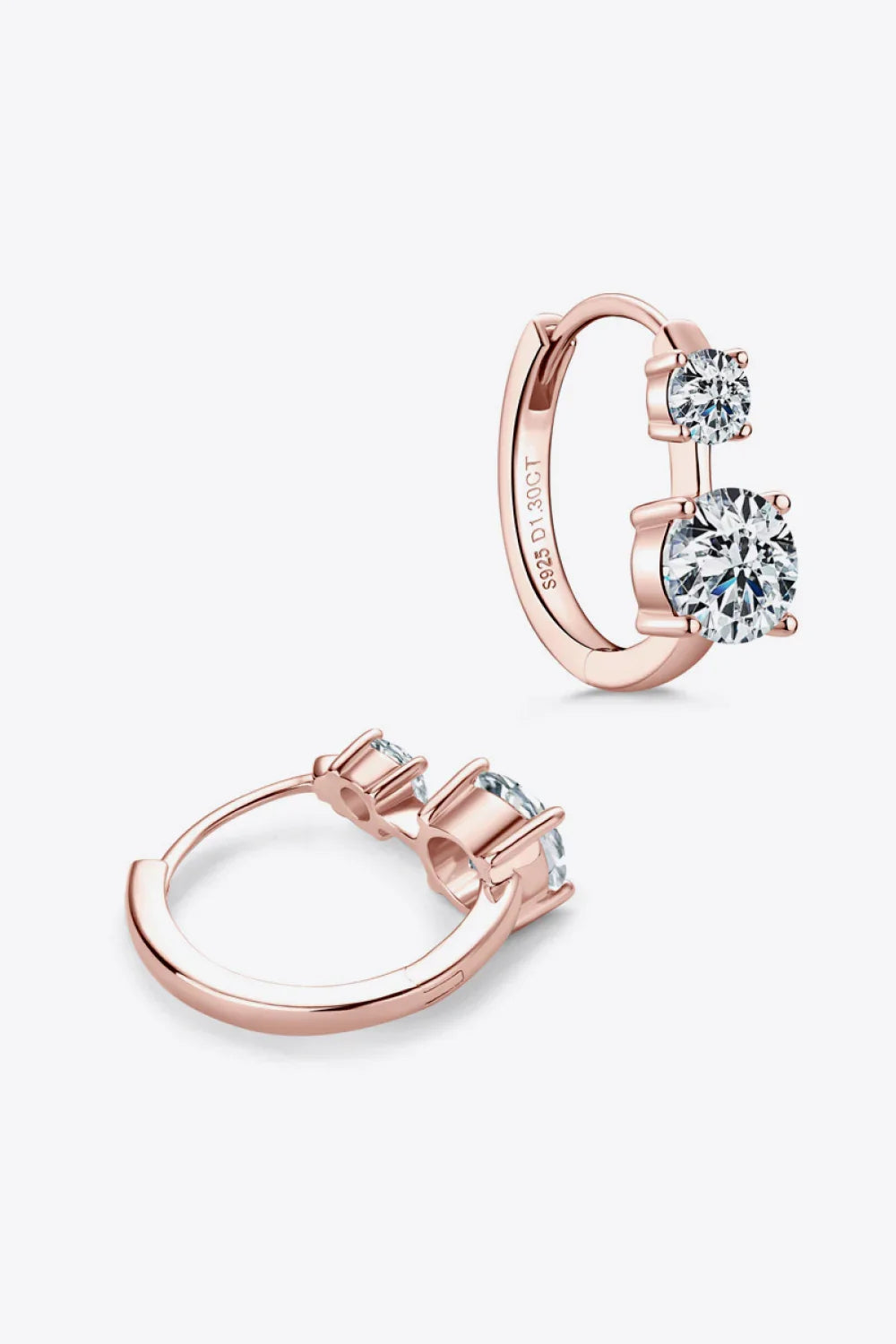 1.3 Carat Moissanite 925 Sterling Silver Earrings - VAleG