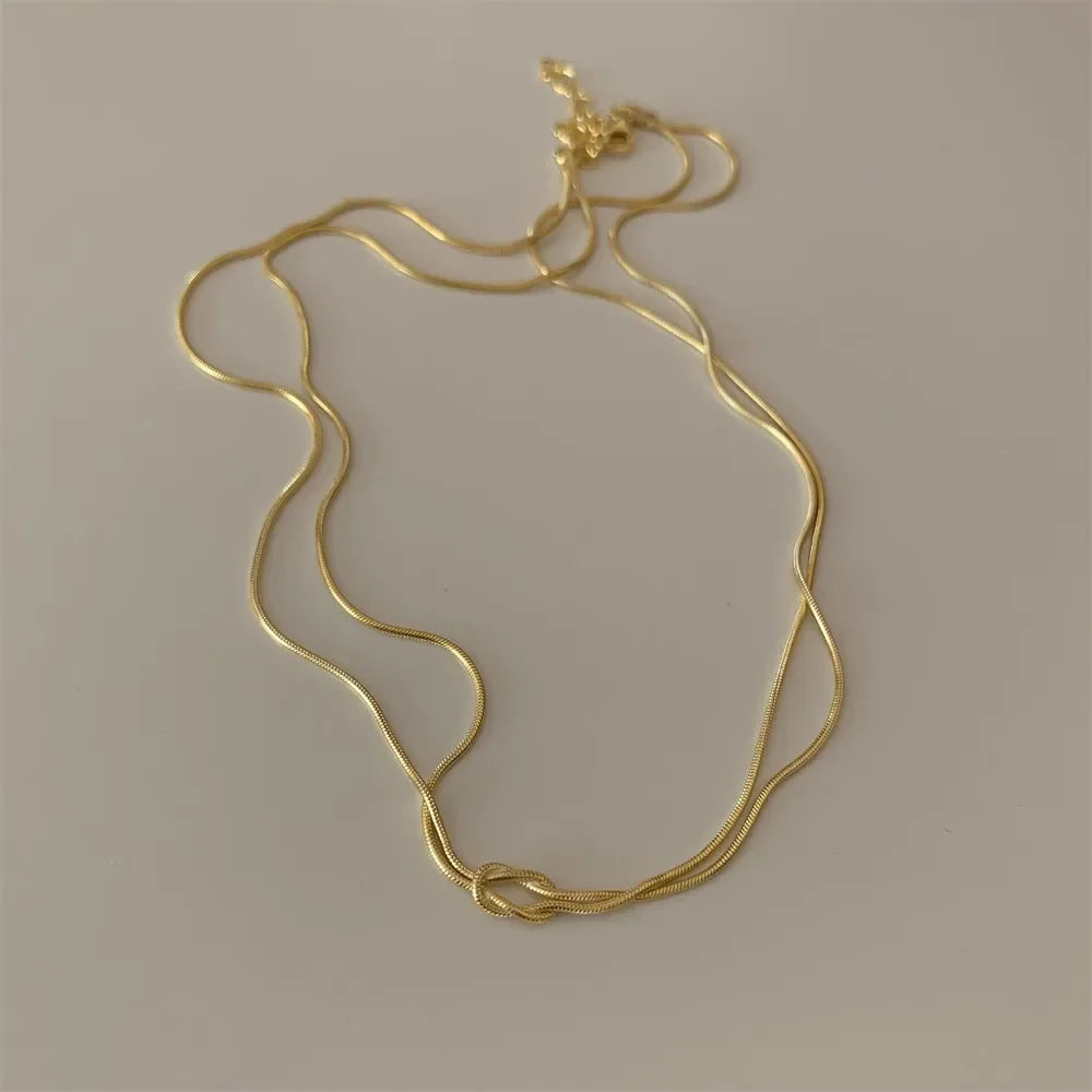 Titanium Steel Knotted Necklace - VAleG