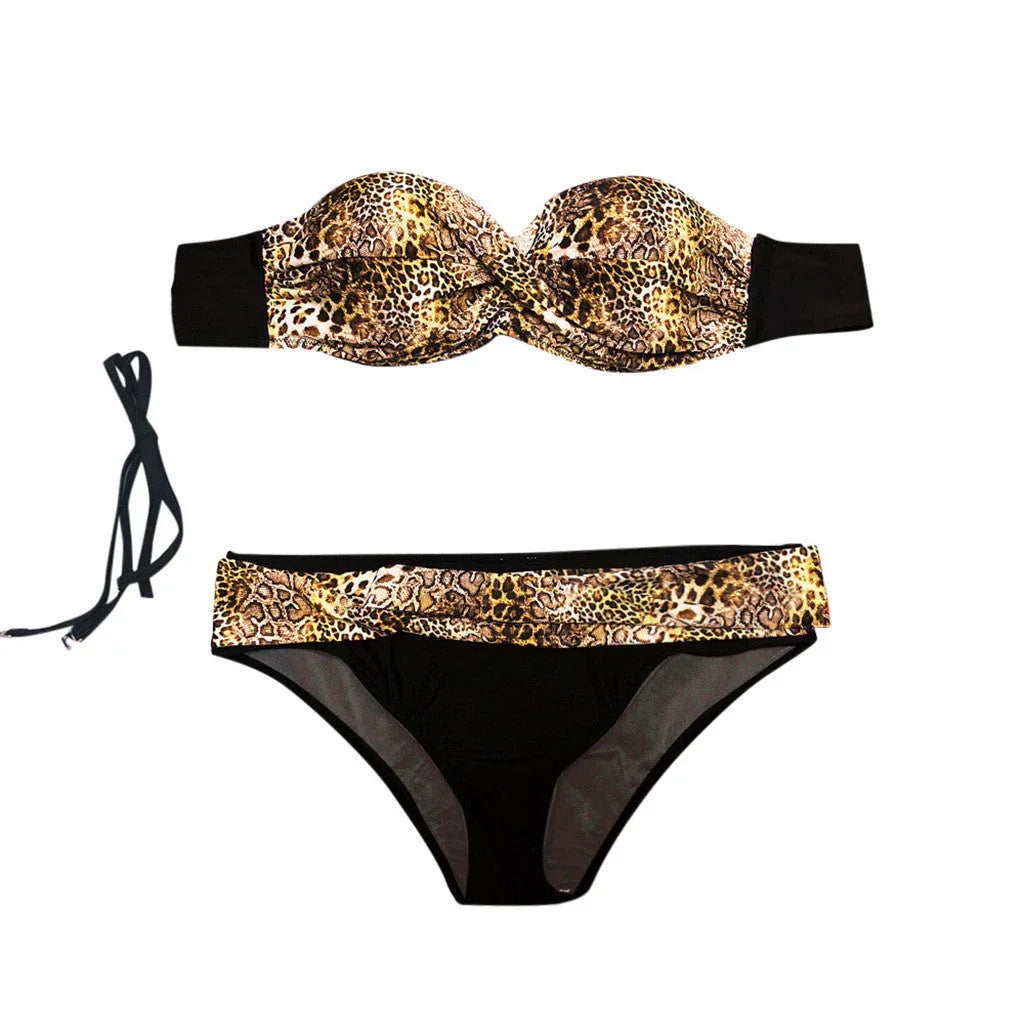 Women's Fashion Printed Beach Bikini Swimwear - VAleG