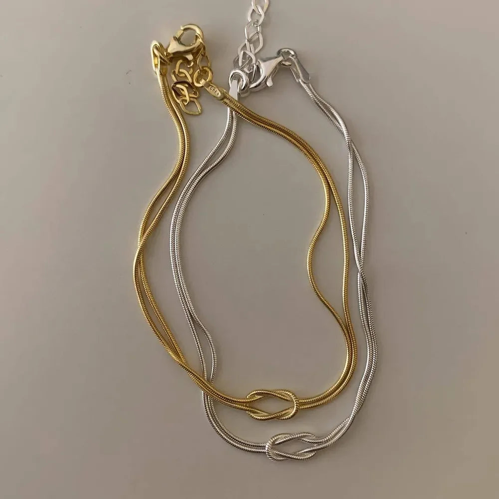 Titanium Steel Knotted Necklace - VAleG