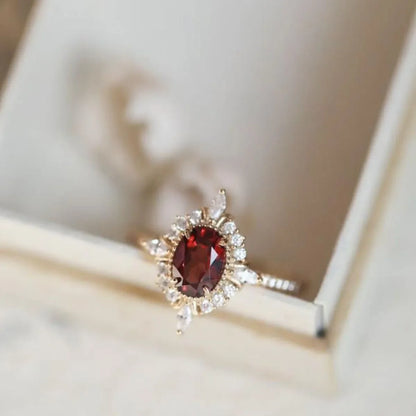 925 Sterling Silver Zircon Ring - VAleG