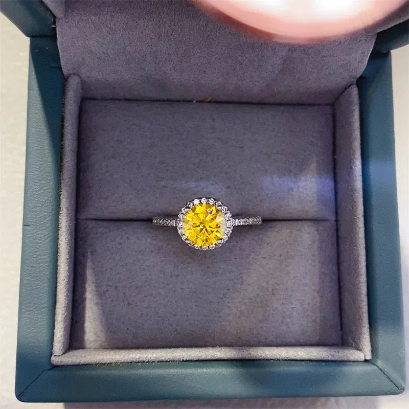1 Carat Moissanite 925 Sterling Silver Ring - VAleG