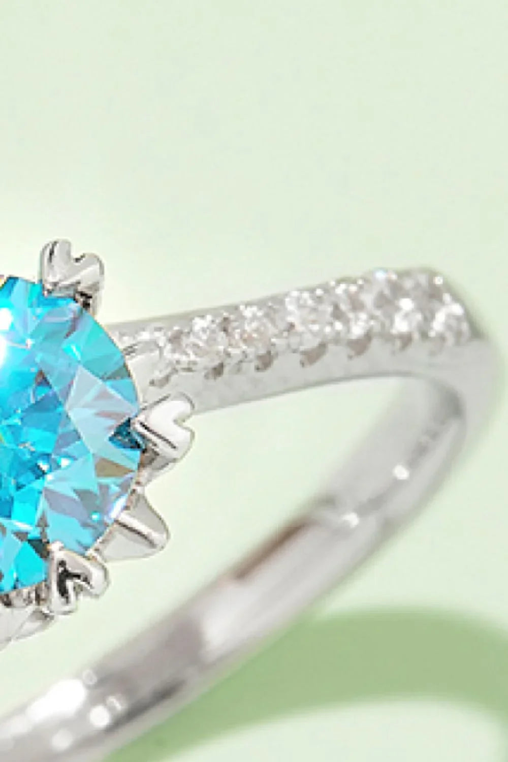 1 Carat Moissanite 925 Sterling Silver Ring - VAleG