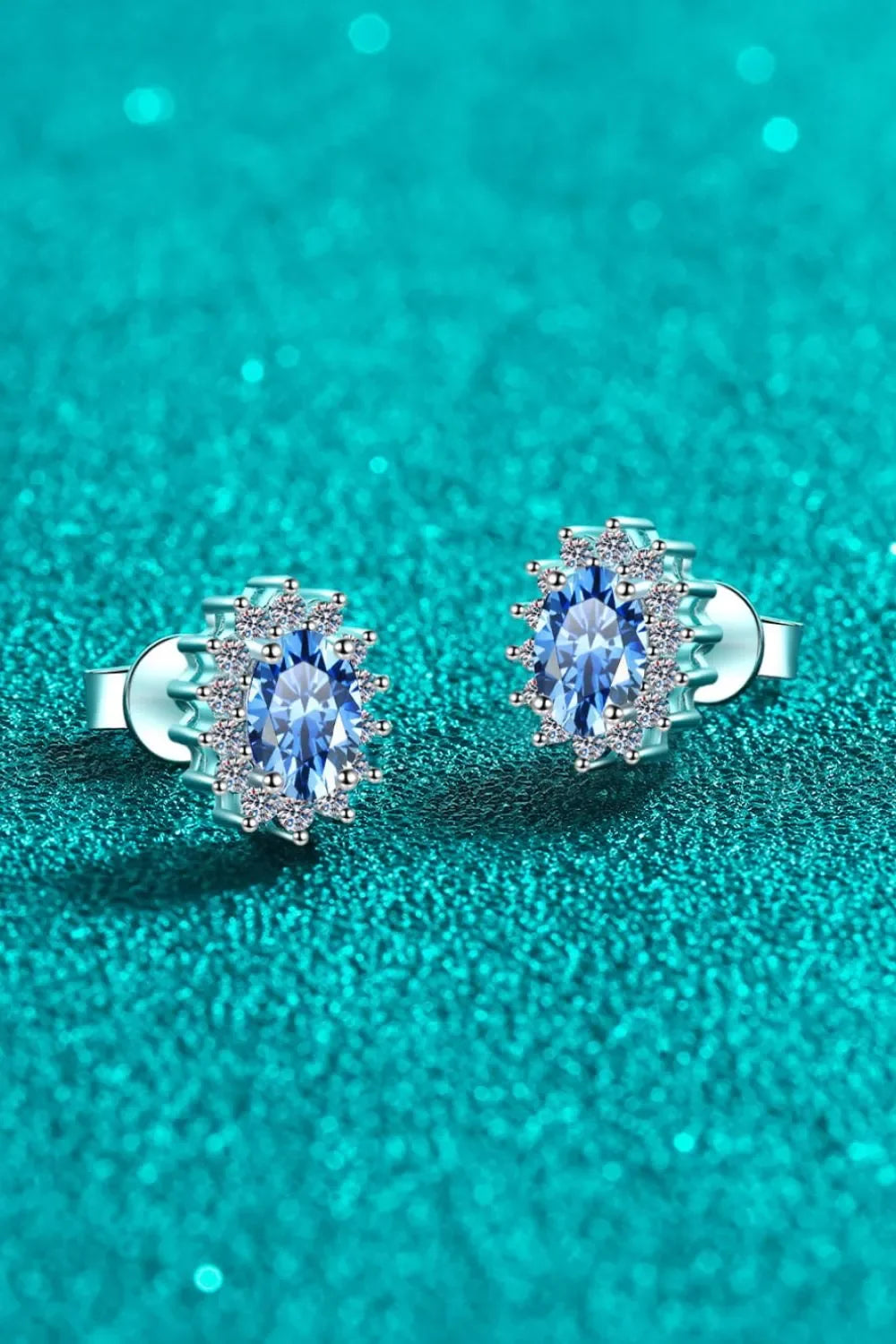 1 Carat Moissanite 925 Sterling Silver Stud Earrings - VAleG