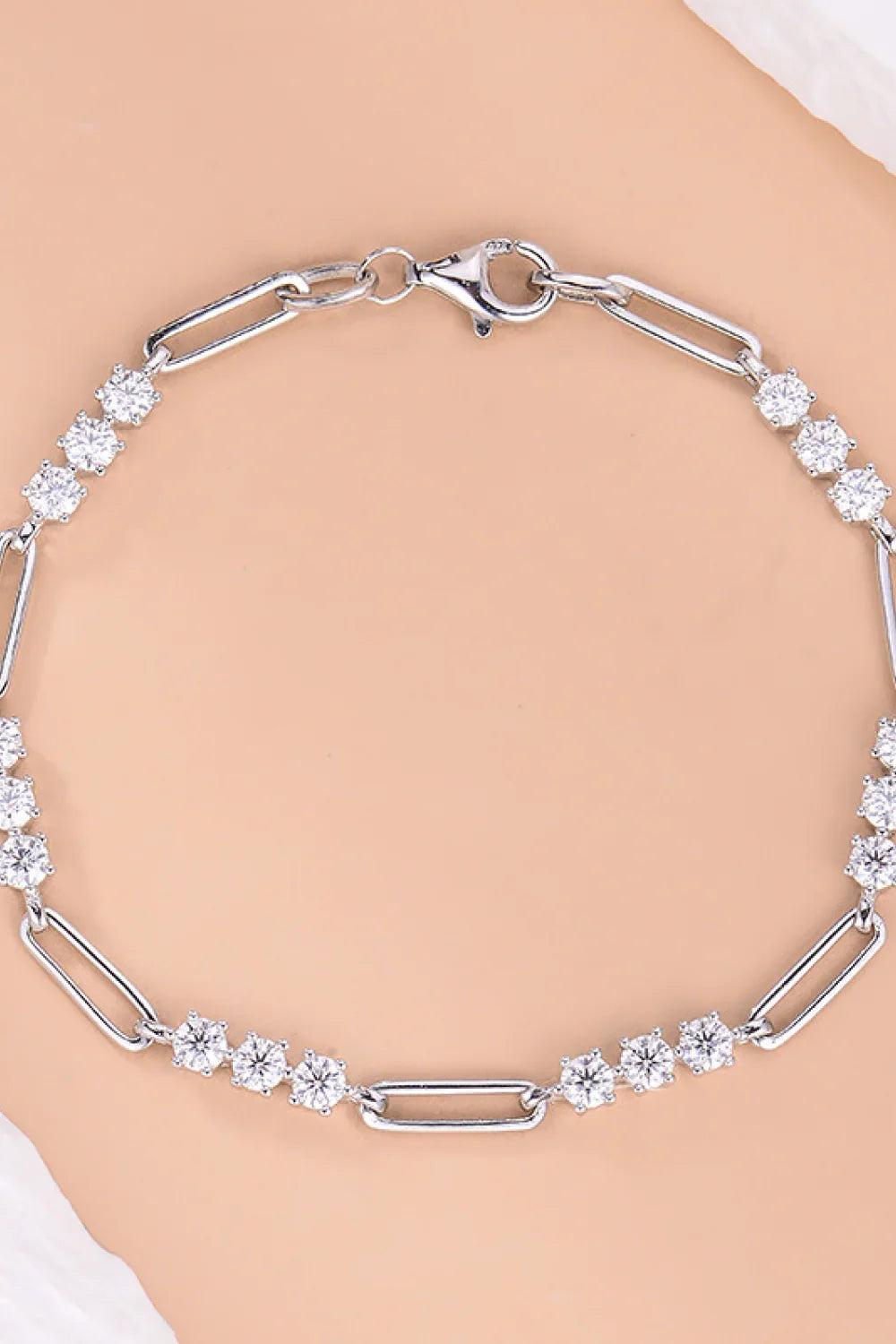 1.8 Carat Moissanite 925 Sterling Silver Bracelet - VAleG