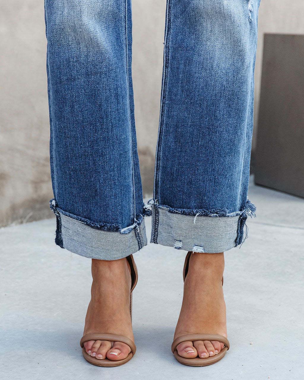 Women's Fashion Individual Casual Loose Jeans - VAleG