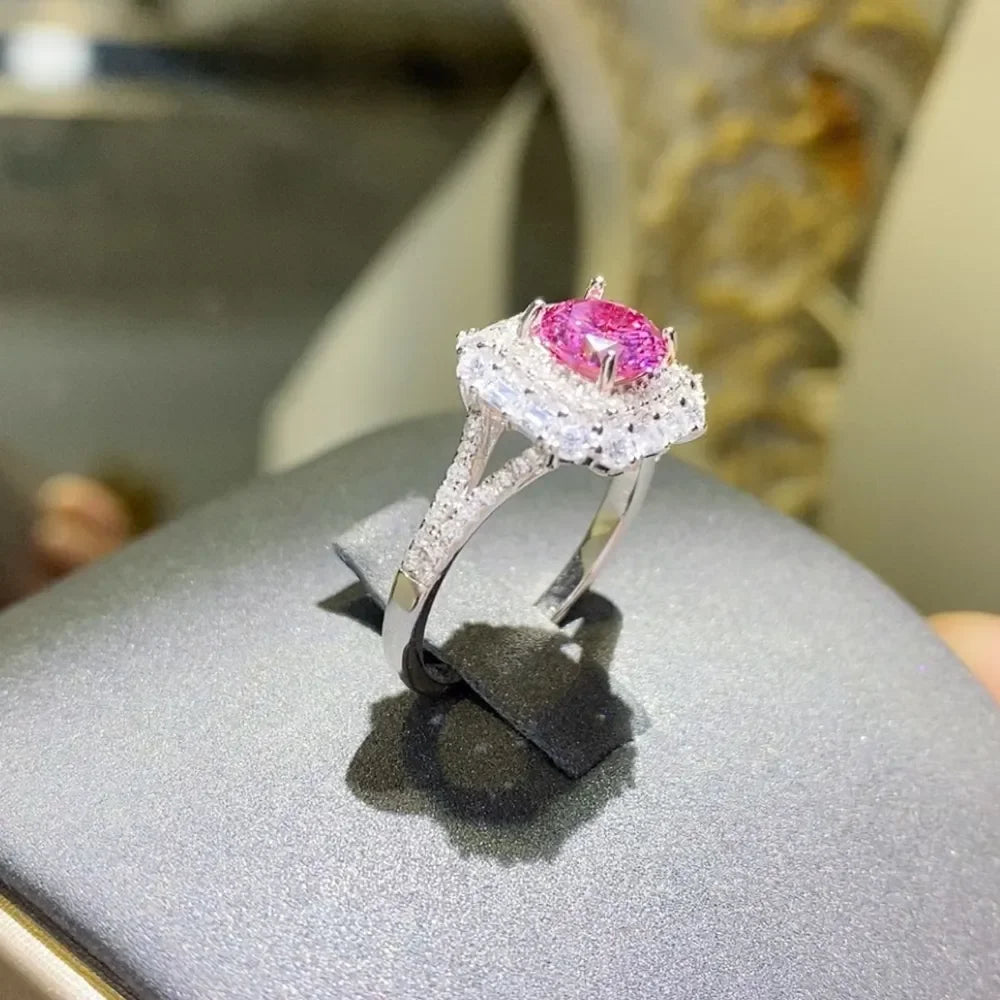 1 Carat Moissanite Zircon 925 Sterling Silver Ring - VAleG