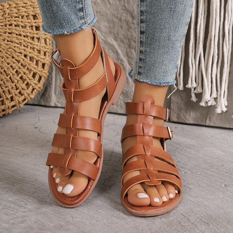 Women's Casual Thick Heel Non-slip Hollow Sandals - VAleG