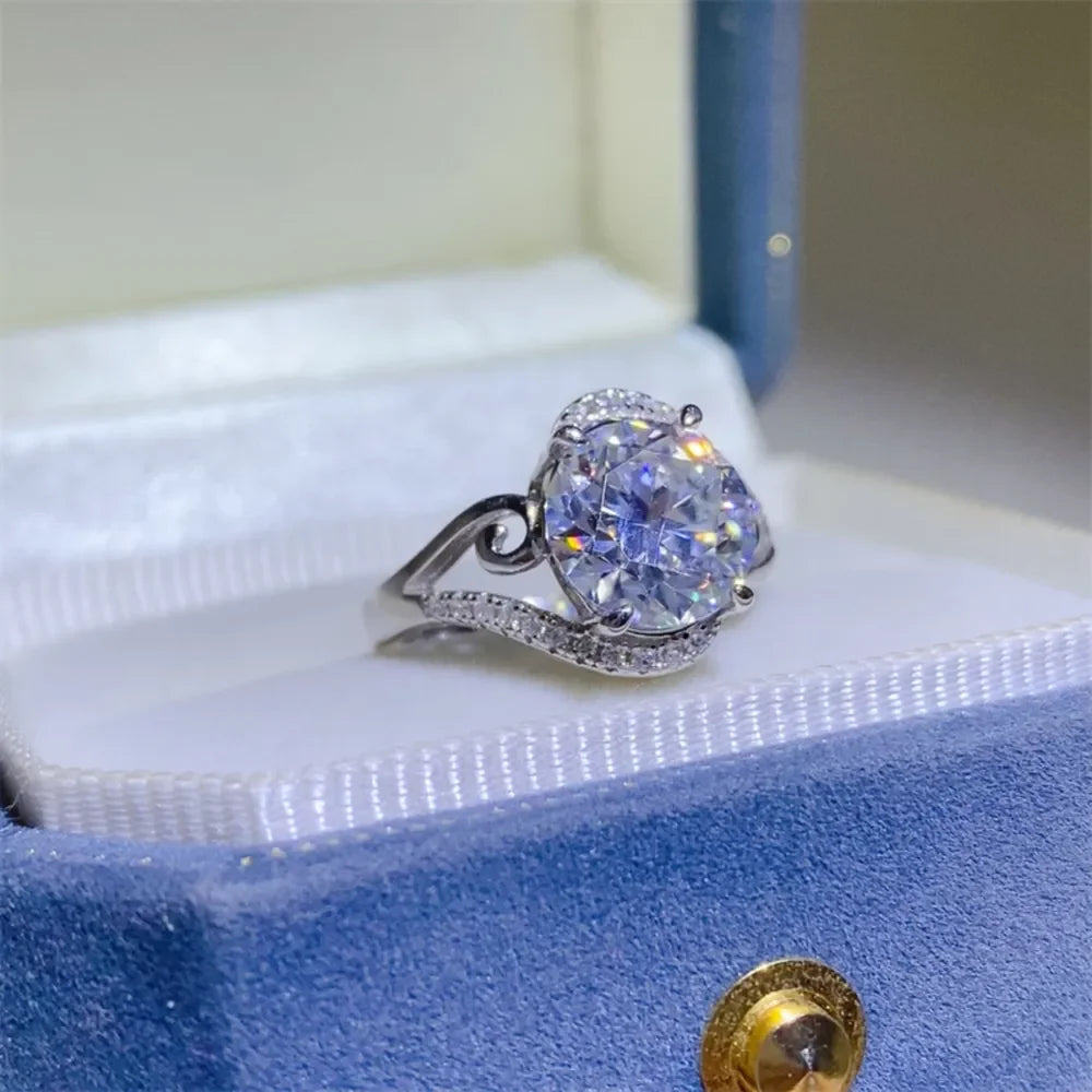 3 Carat Moissanite 925 Sterling Silver Ring - VAleG