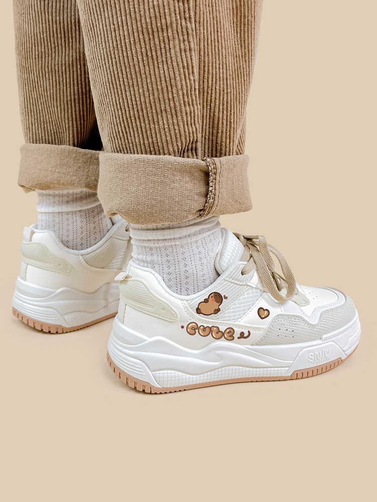 Soft Bottom Cute Wild Khaki Shoes - VAleG
