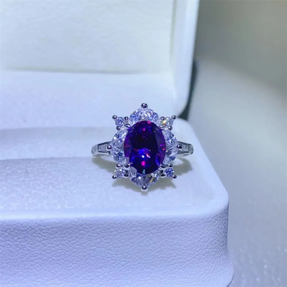 2 Carat Moissanite 925 Sterling Silver Ring - VAleG